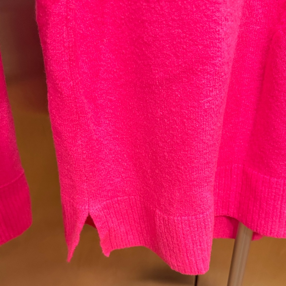 J. Crew Women's Crew Neck Sweater - Bright Pink - Picture 4 of 12